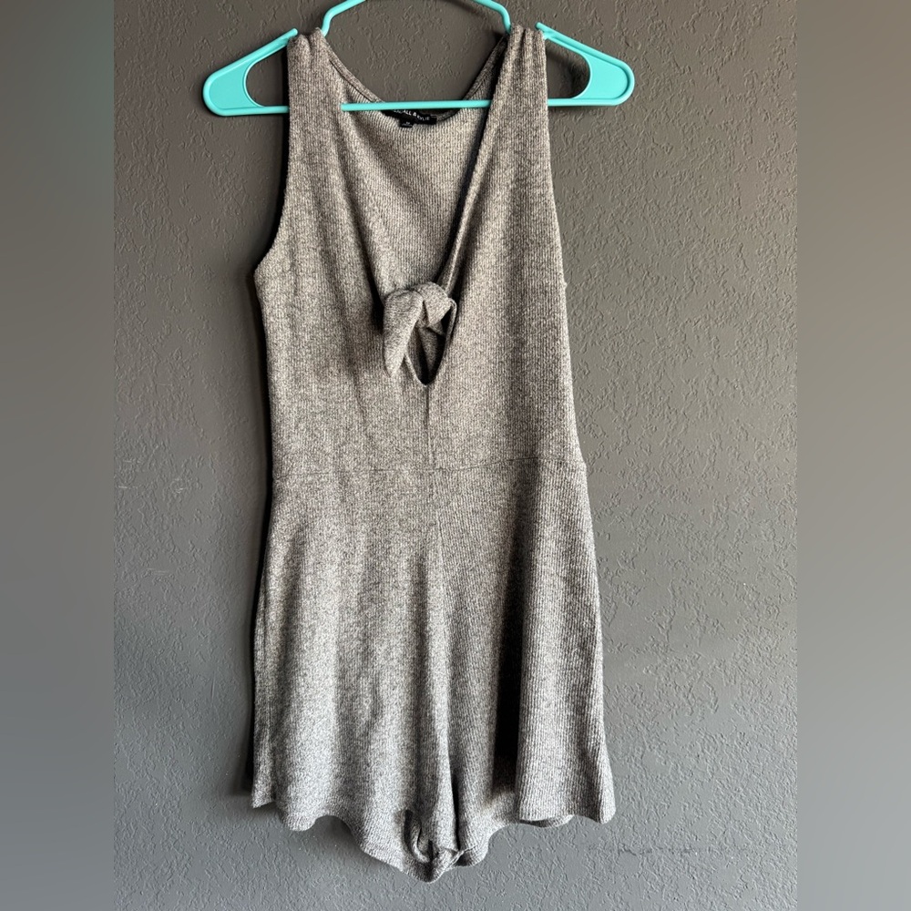 Kendall & Kylie Gray Knit romper